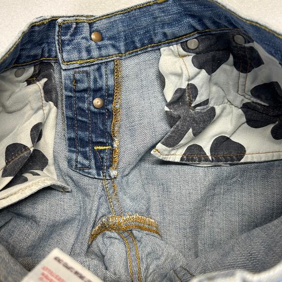 Lucky Brand Jeans Women 2/26 (fits 28x26) Sweet Dream Cuffed Crop Button Fly USA - Picture 12 of 15